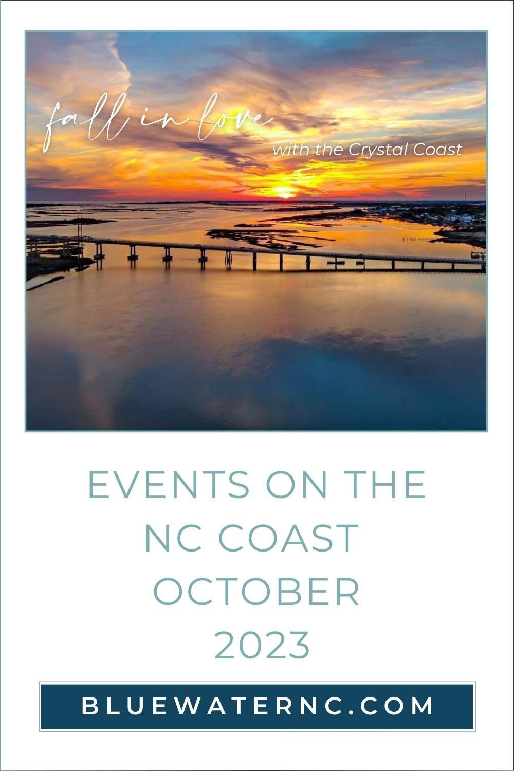 Events on the NC coast October 2023 pin