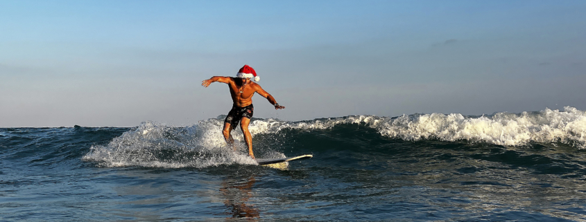 Surfing Santa